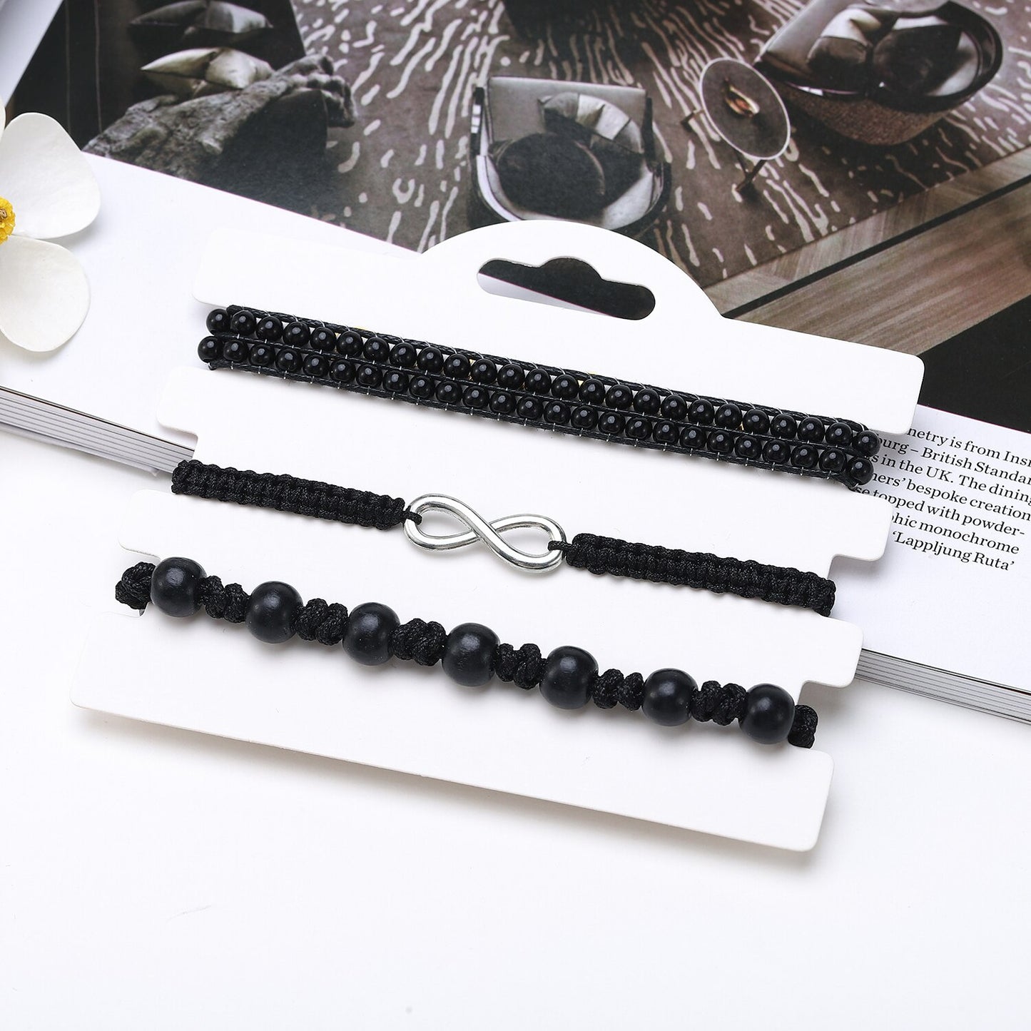 3 Pieces Surfer Wave Bracelet Ocean Wave Adjustable Waterproof Handmade Summer Shell Bracelets Anklets Jewelry for Women