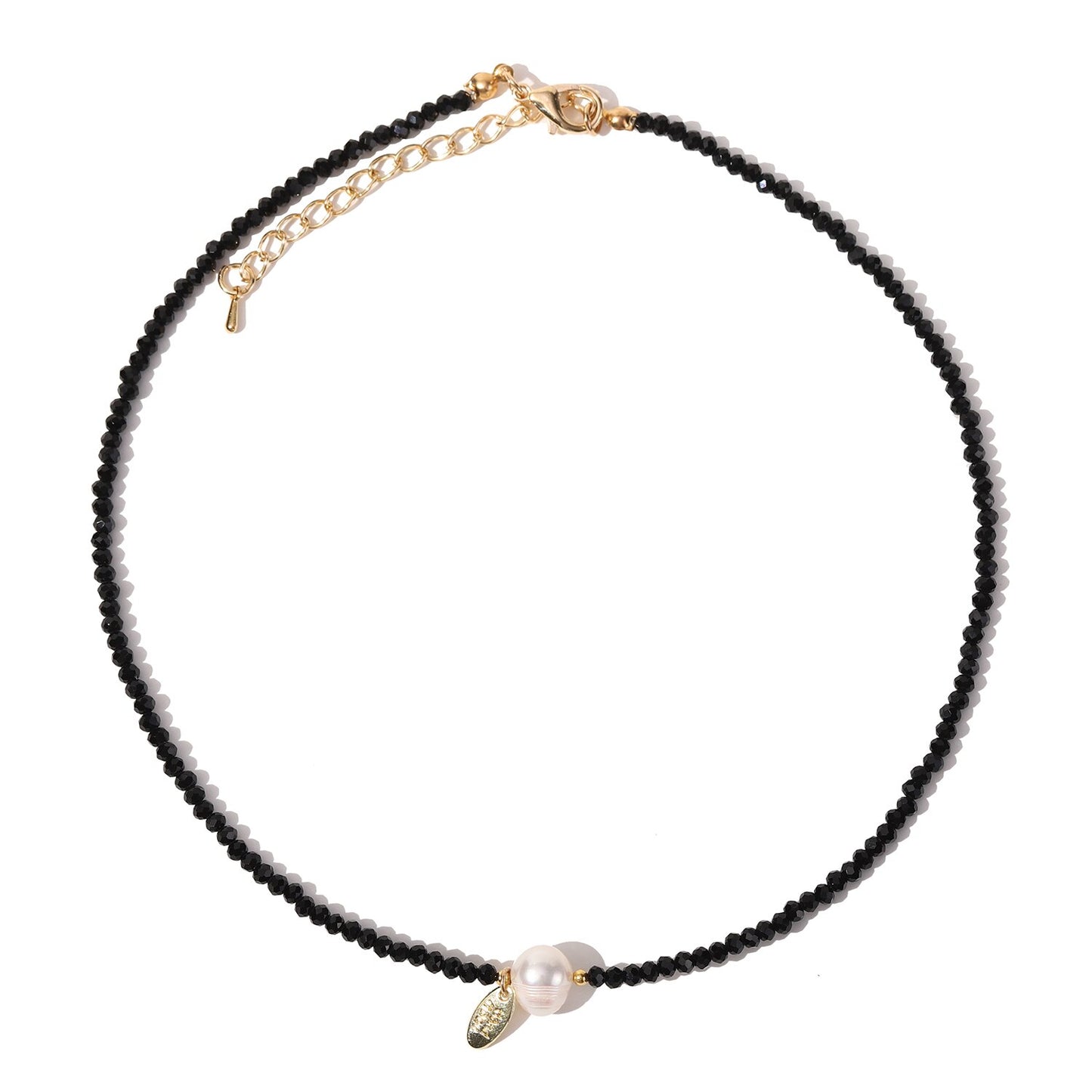 Fashion Crystal Beads Chain Pearl Necklace for Women Girls Wedding Party Statement Necklaces Choker Jewelry Gifts