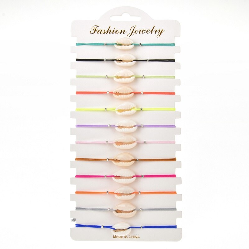 2000pcs all white shell bracelet