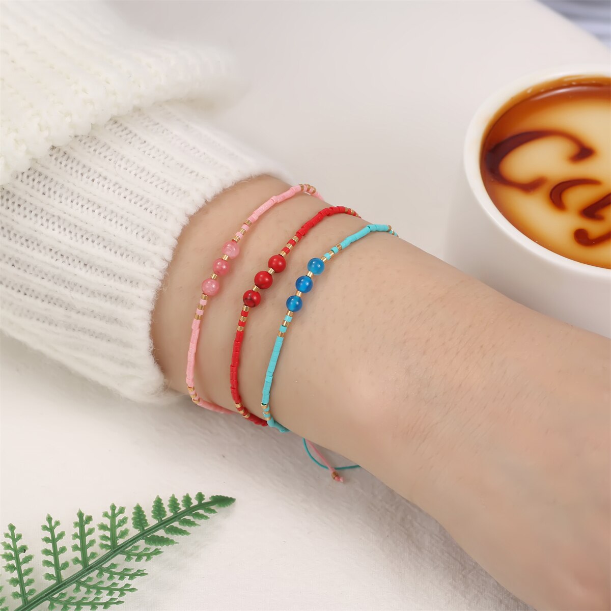 Boho Seed Beads Braied Bracelets New In Handmade Woven Bracelet for Women Men Yoga Jewelry Wristband Summer Surf Anklets