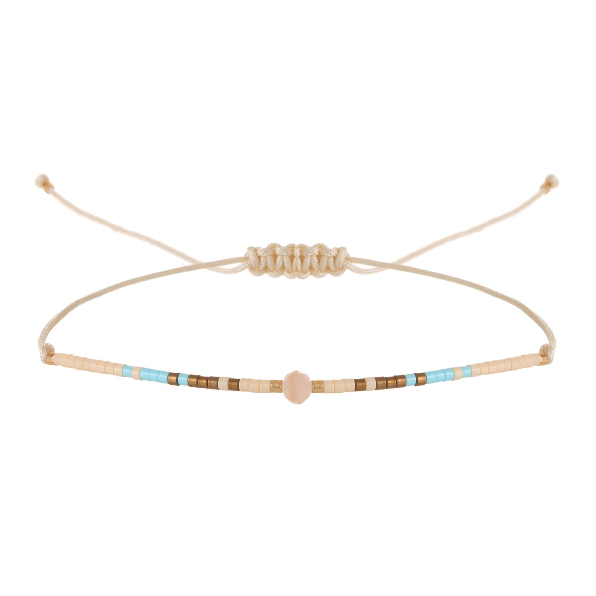 Handmade Pearl Bracelet & Bangle for Women Men Faceted Crystal Beads Pendant Adjustable Charm Stacking Femme Pulsera