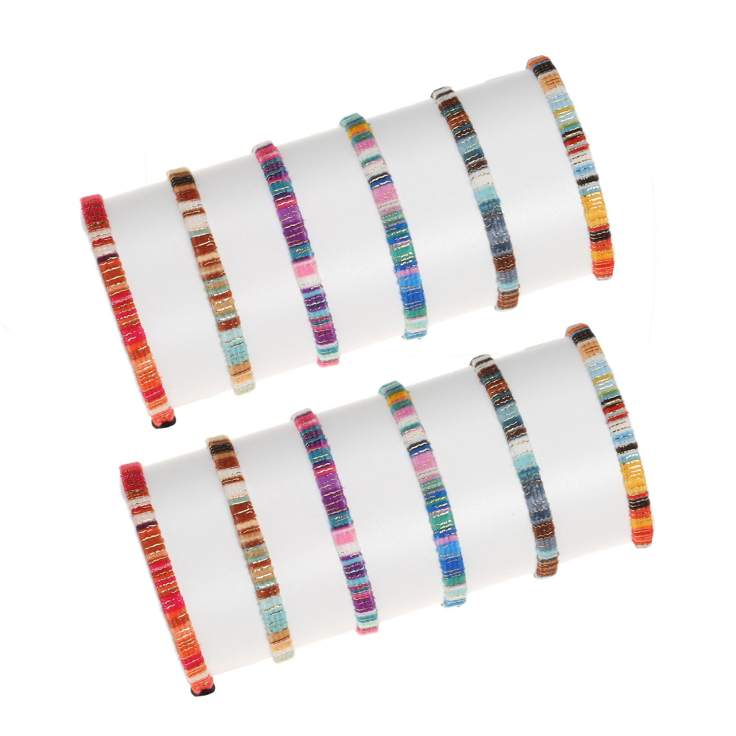 12Pcs Woven Bracelet Bulk for Women, Kids & Girls - Boho Friendship Bracelets Handmade Braided Rope Wrist String Chain Wholesale