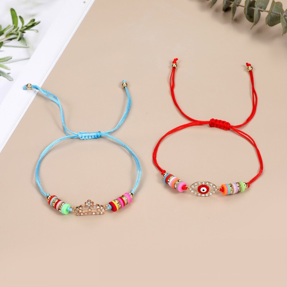 12 Pieces Lot Full Rhinestone Charm Bracelets Set Women Children Heart Turtle Pendant Friendship Pulsera Wristband Jewelry