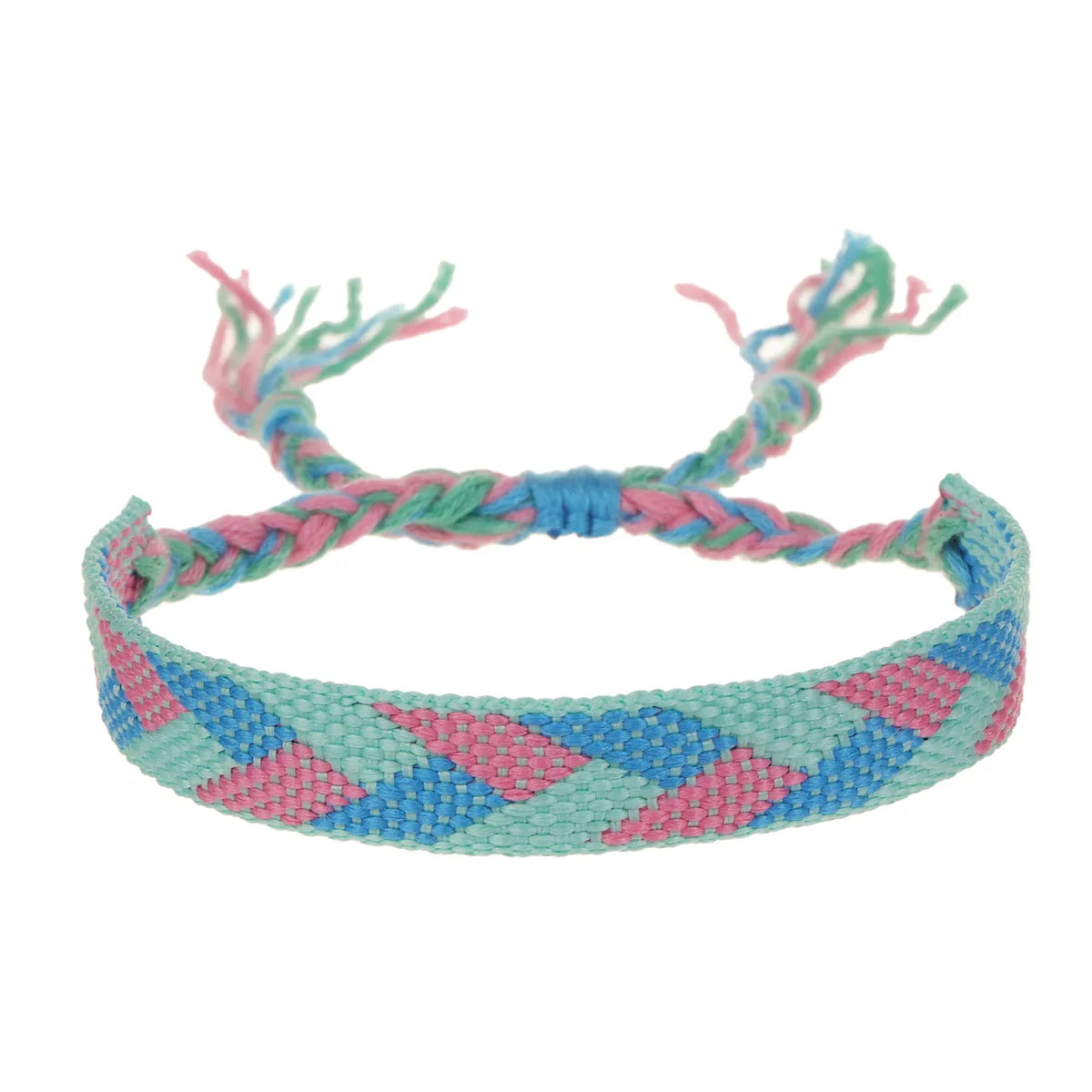 Nepal Woven Friendship Bracelets Adjustable Braided Bracelets Woven String Bracelet with Sliding Knot Closure for Kids Women Men