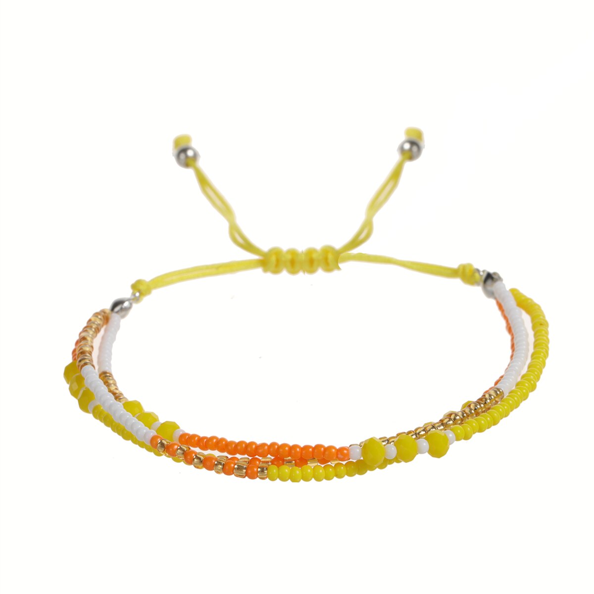 Multilayer Glass Beaded Bracelets for Women Handwoven Summer Surf Waterproof Adjustable Size Jewelry Pulsera