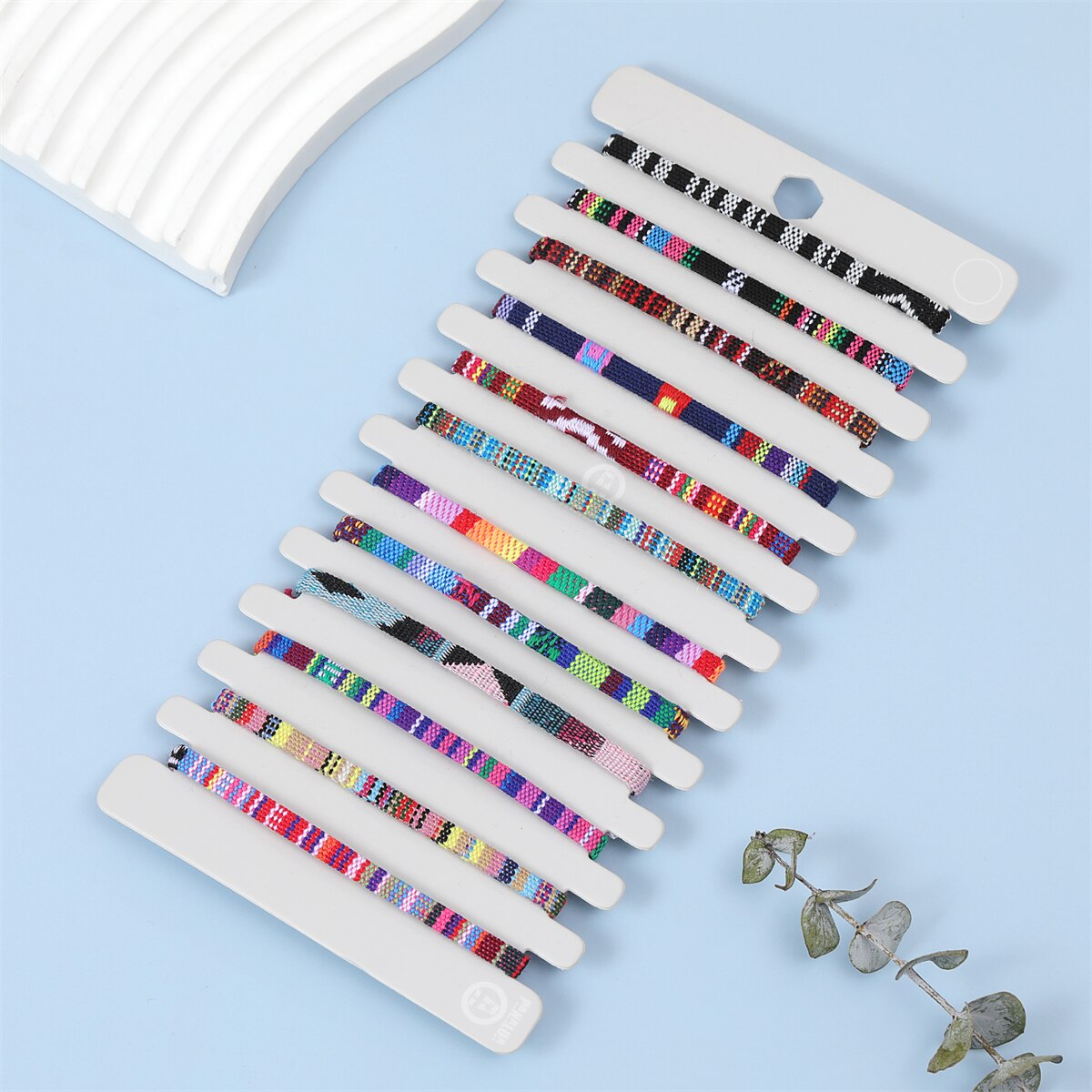 12 Pcs Boho Surfer Adjustable Waterproof Ethnic Bracelet Handmade Braided Bracelets Beach Colorful Thin String Rope Jewelry