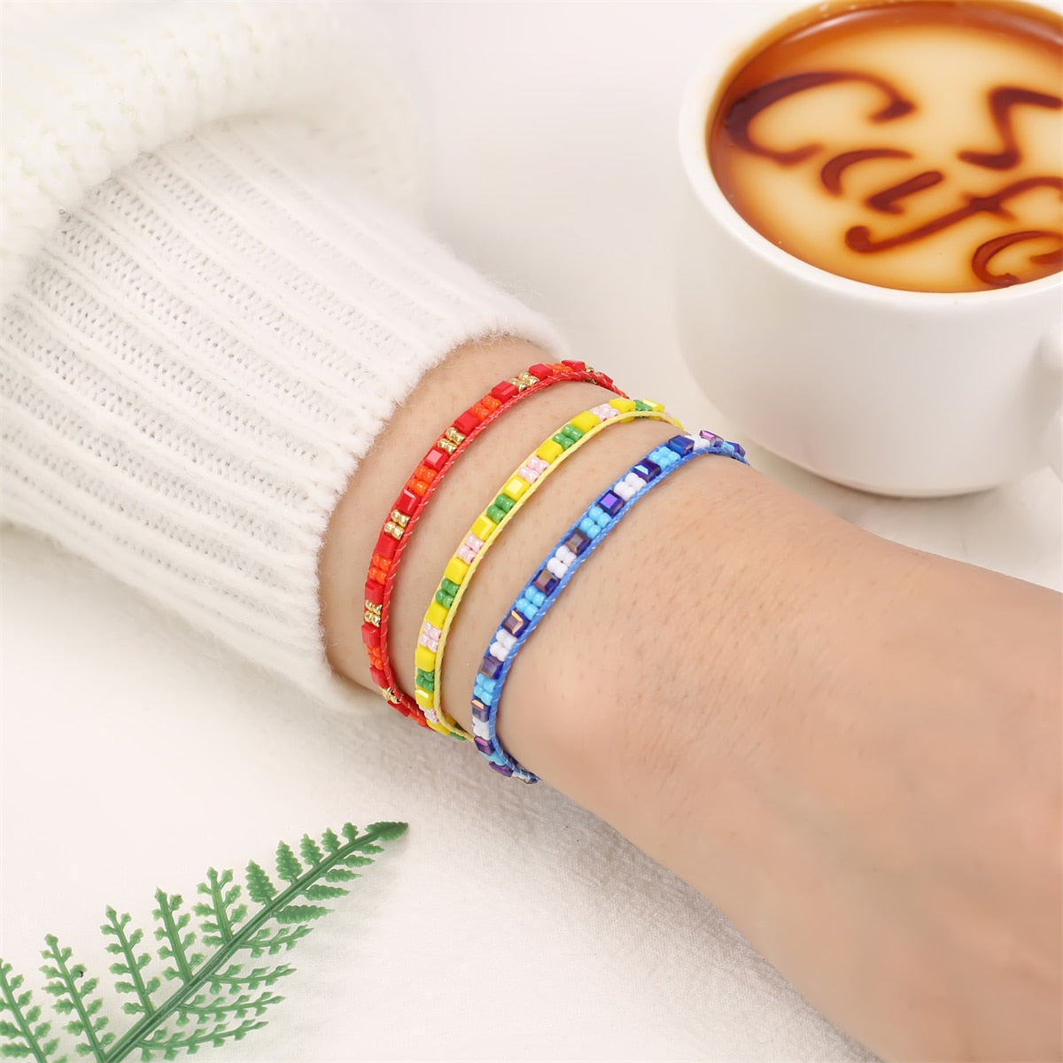 Double Layer Bracelet for Women Men Boho Summer Surf Simple Bracelets Anklet Jewelery Jewelry Gift Pulseras Femme