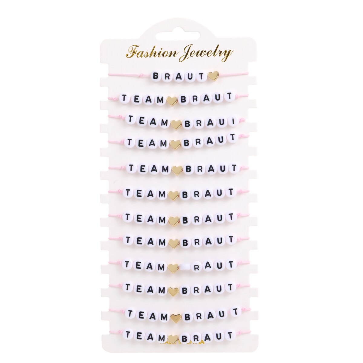 12pcs/set Acrylic Letter Charms Bracelets for Women Handmade Braided Bracelet Bangles Anklets Couples Wedding Party Jewelry