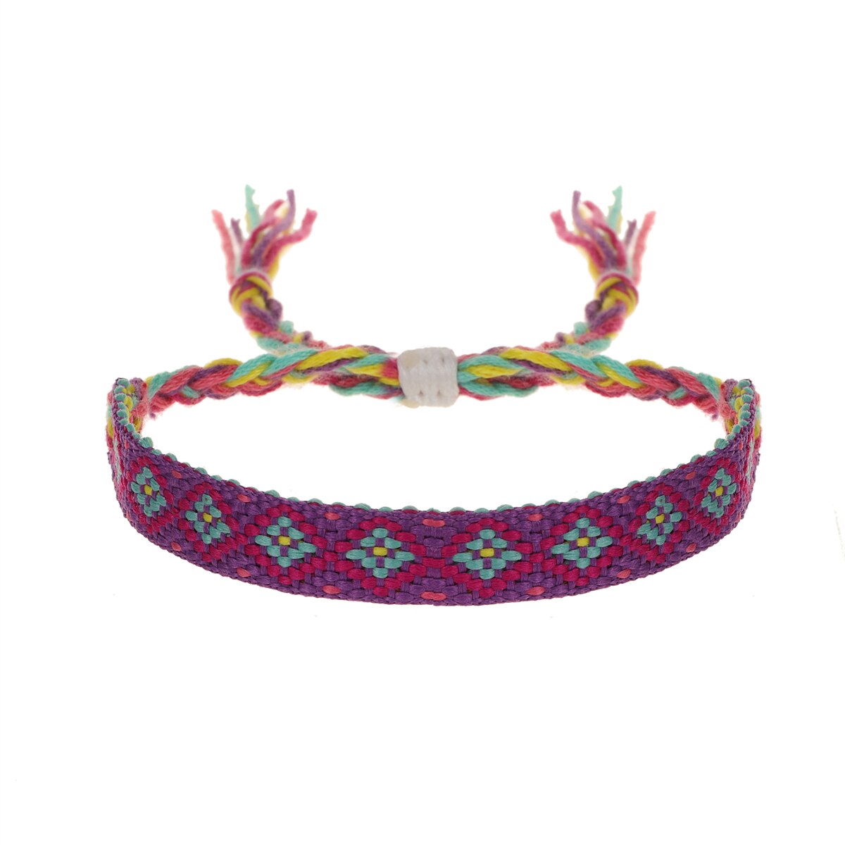 Handmade Woven Friendship Bracelets for Women Men Colorful Boho Surfer Bracelets Braided String Summer Beach Ankle Adjustable