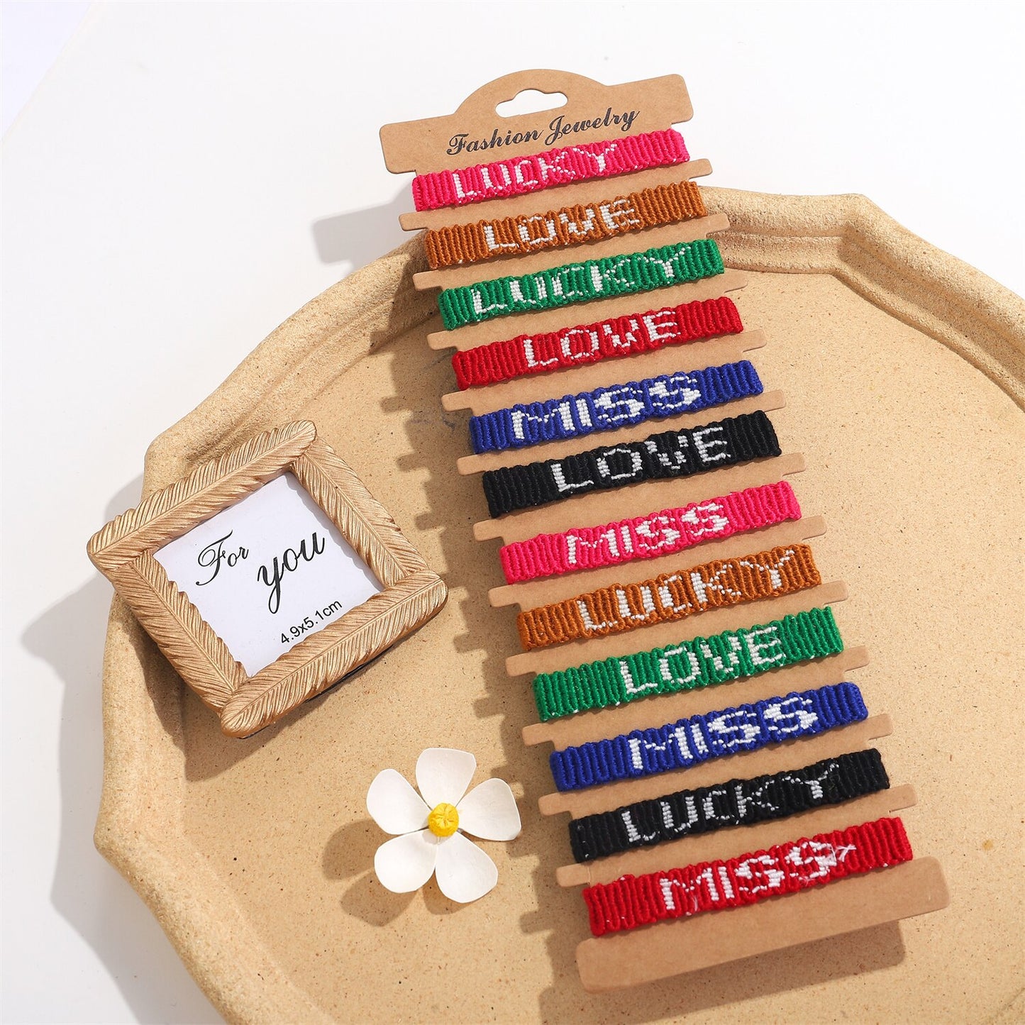 12pcs/lot Women Bohemia Adjustable Braided Rope Bracelet Handmade Embroidery Tassel Bracelet for Women Vintage Wide Cuff Jewelry