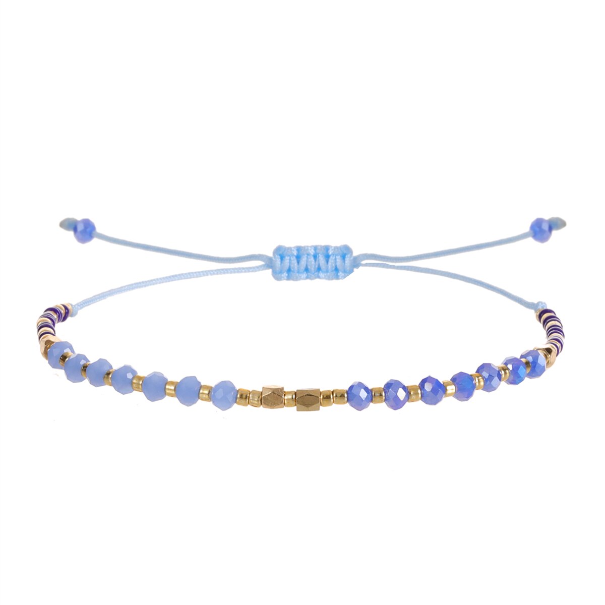Fashion Glass Crystal Beaded Bracelets for Women Men Bracelet Beads Anklet Wrist Strap Ankle Jewelry Gift