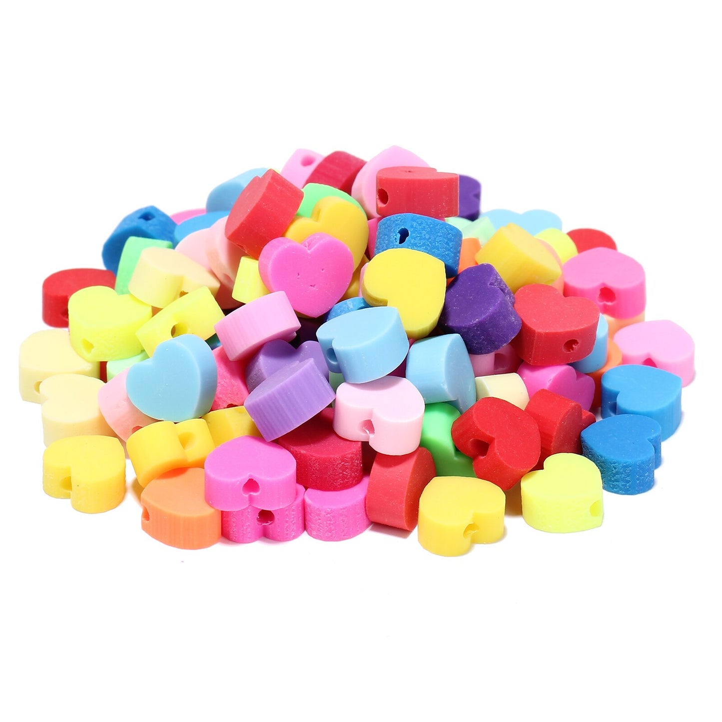 50pcs/lot Cartoon Flowers Evil Eye Polymer Clay Spacer Beads for Women Girls Jewelry Making DIY Bracelet Necklace Accessories