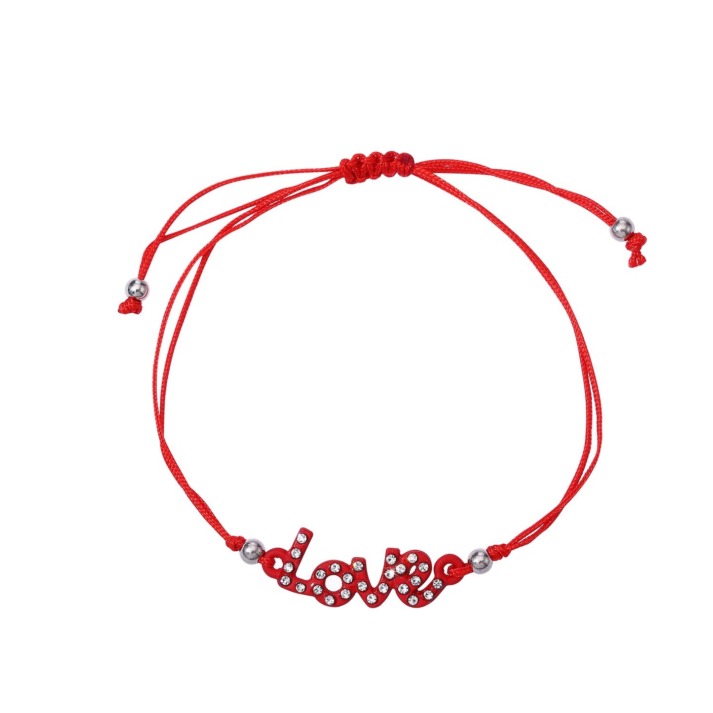 12pcs/Sets Infinite Love Turtle Woman Braided Adjustable Heart Pendant Charms Bracelet for Child Anklets Handmade Jewelry