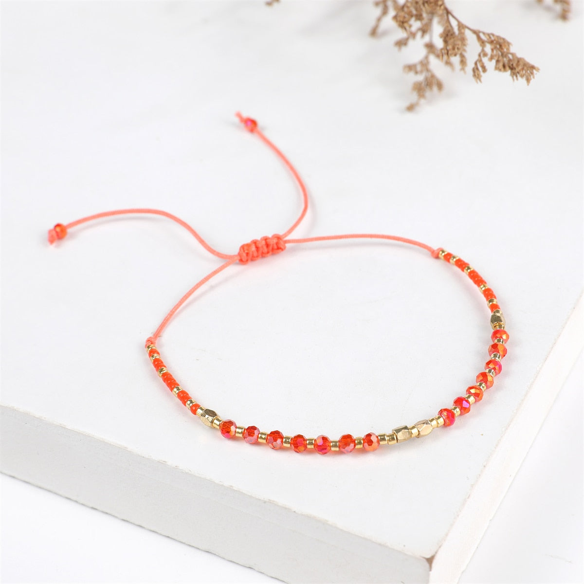 Fashion Glass Crystal Beaded Bracelets for Women Men Bracelet Beads Anklet Wrist Strap Ankle Jewelry Gift