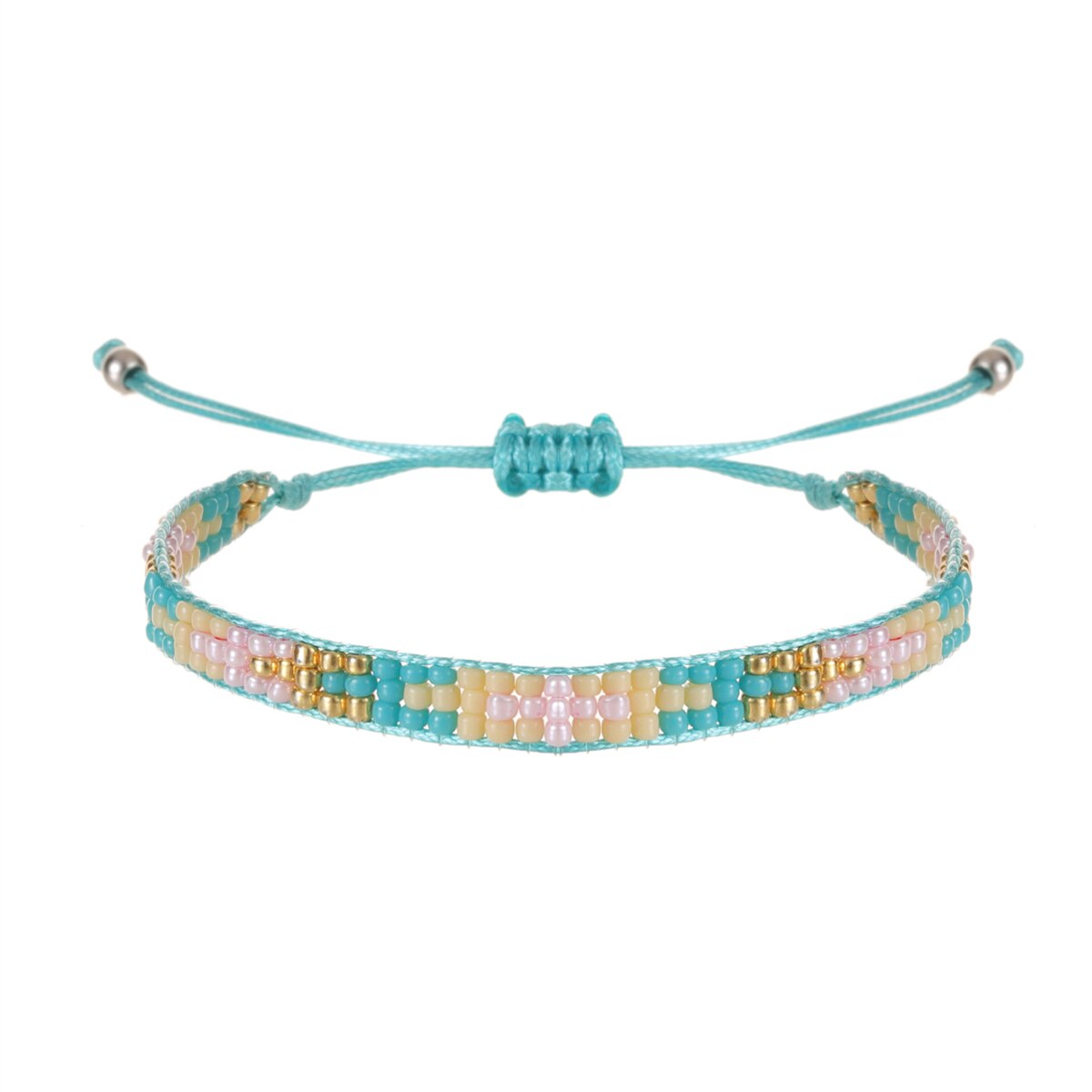 Seeds Bracelet for Women Men Boho Summer Surf Anklet Adjustable Hand Braided Wax Rope Chain Bracelets