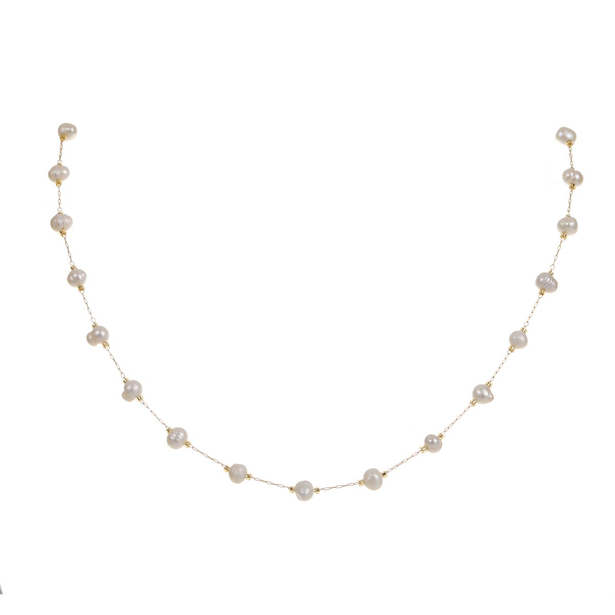 Minimalist Fashion Evil Eye Beads Necklace for Women Girls Flower Stars Stainless Steel Chain Necklace Jewelry