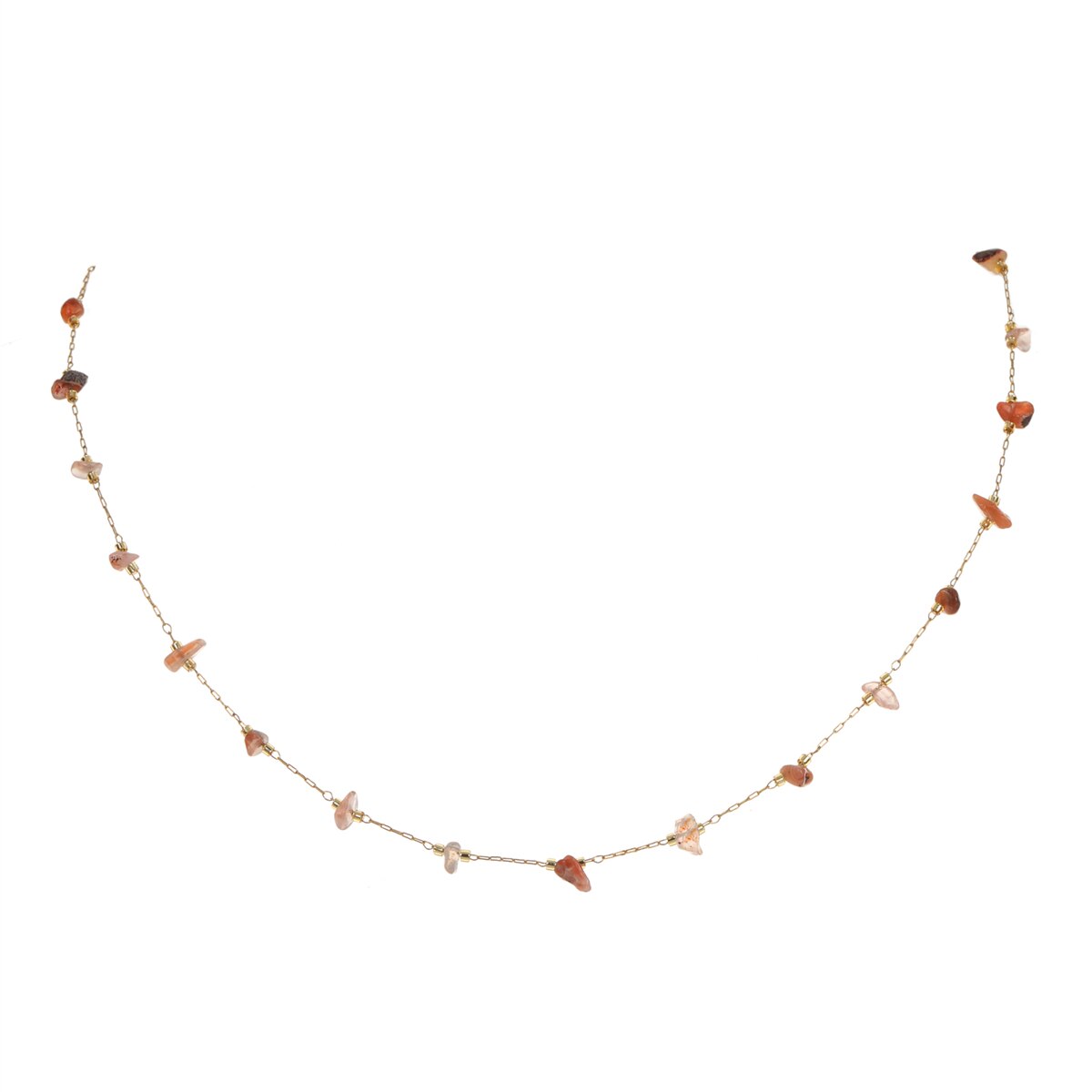 Minimalist Fashion Evil Eye Beads Necklace for Women Girls Flower Stars Stainless Steel Chain Necklace Jewelry