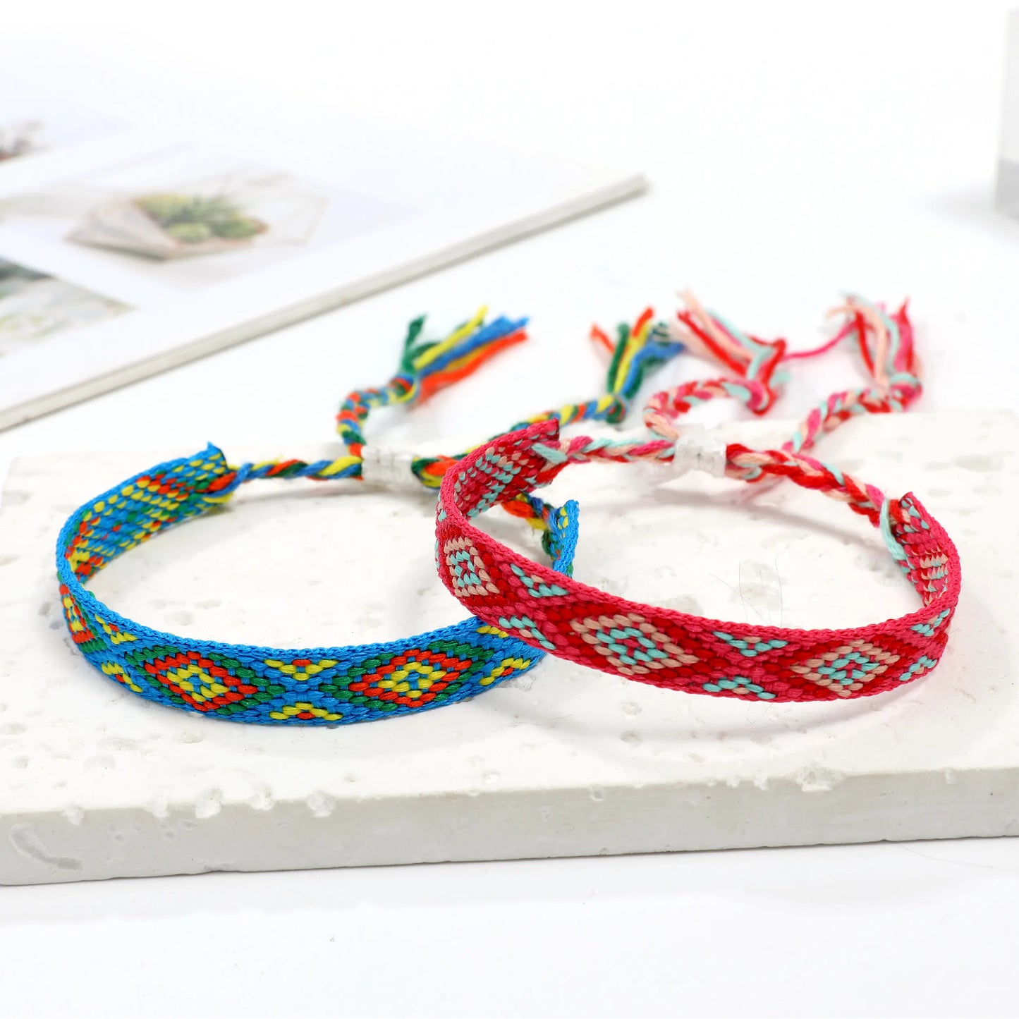 12pcs/lot Nepali Braided Bracelet for Kids Girls Adjustable Handmade Wave Bracelet Anklet Wristband Cuff Jewelry Gifts