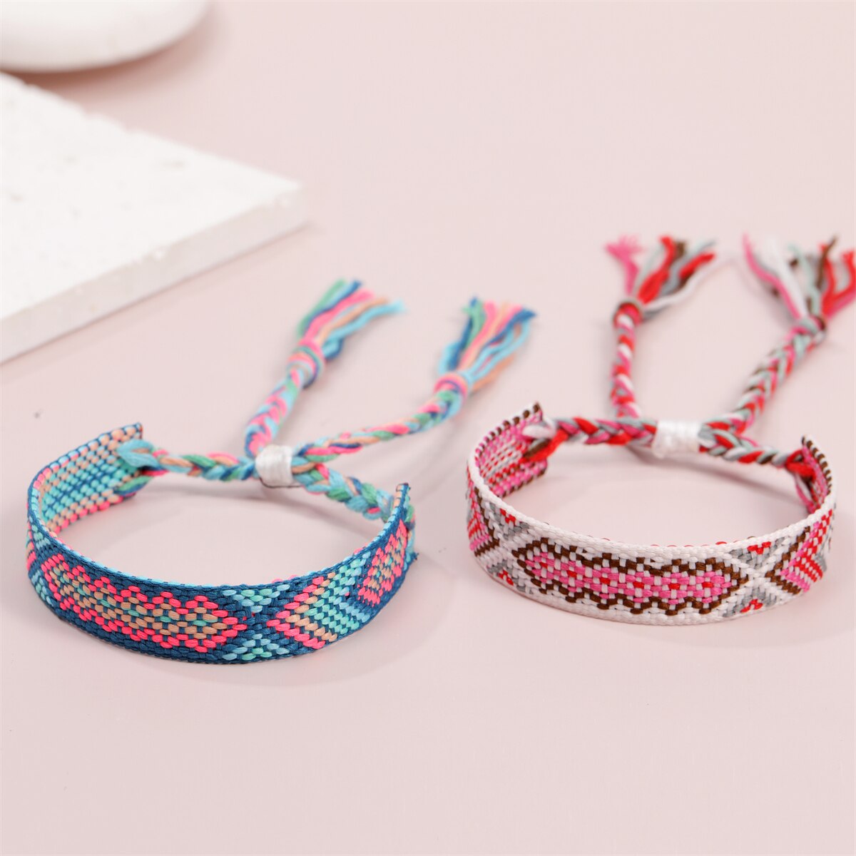 Woven Bracelet Bulk for Women, Kids & Girls - Nepal Style Friendship Bracelets Handmade Braided Rope Wrist String Chain