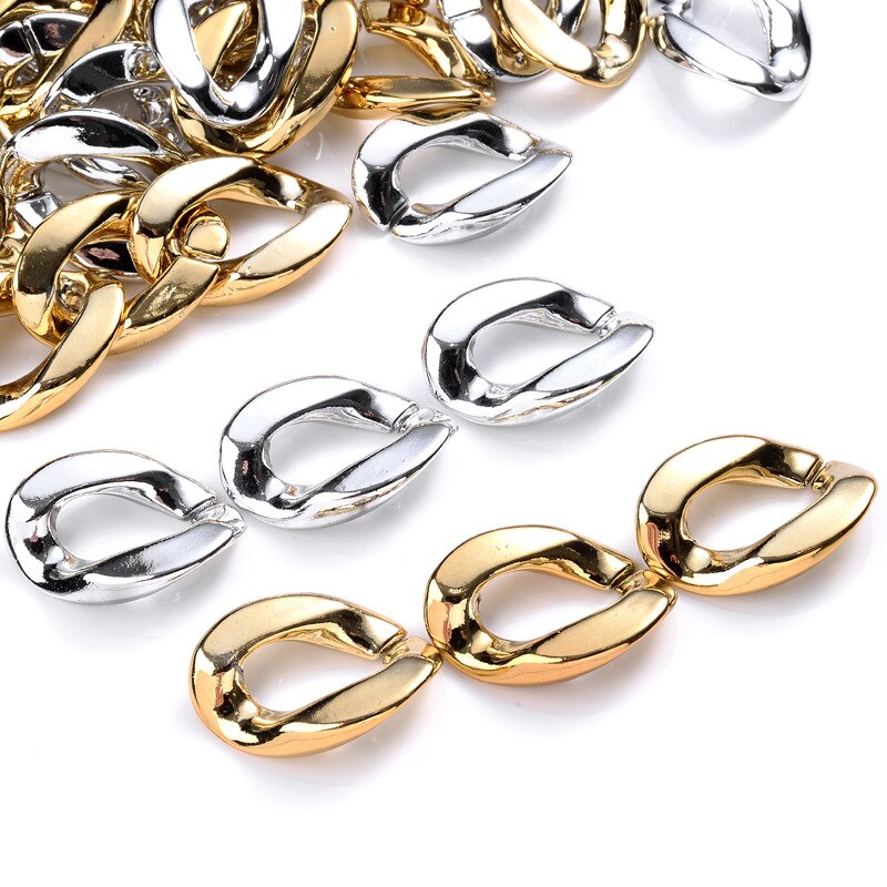 30pcs/lot Gold/silver Color Geometric Distortion Metal Circle Pendants for DIY Making Earrings Necklaces Jewelry Accessories