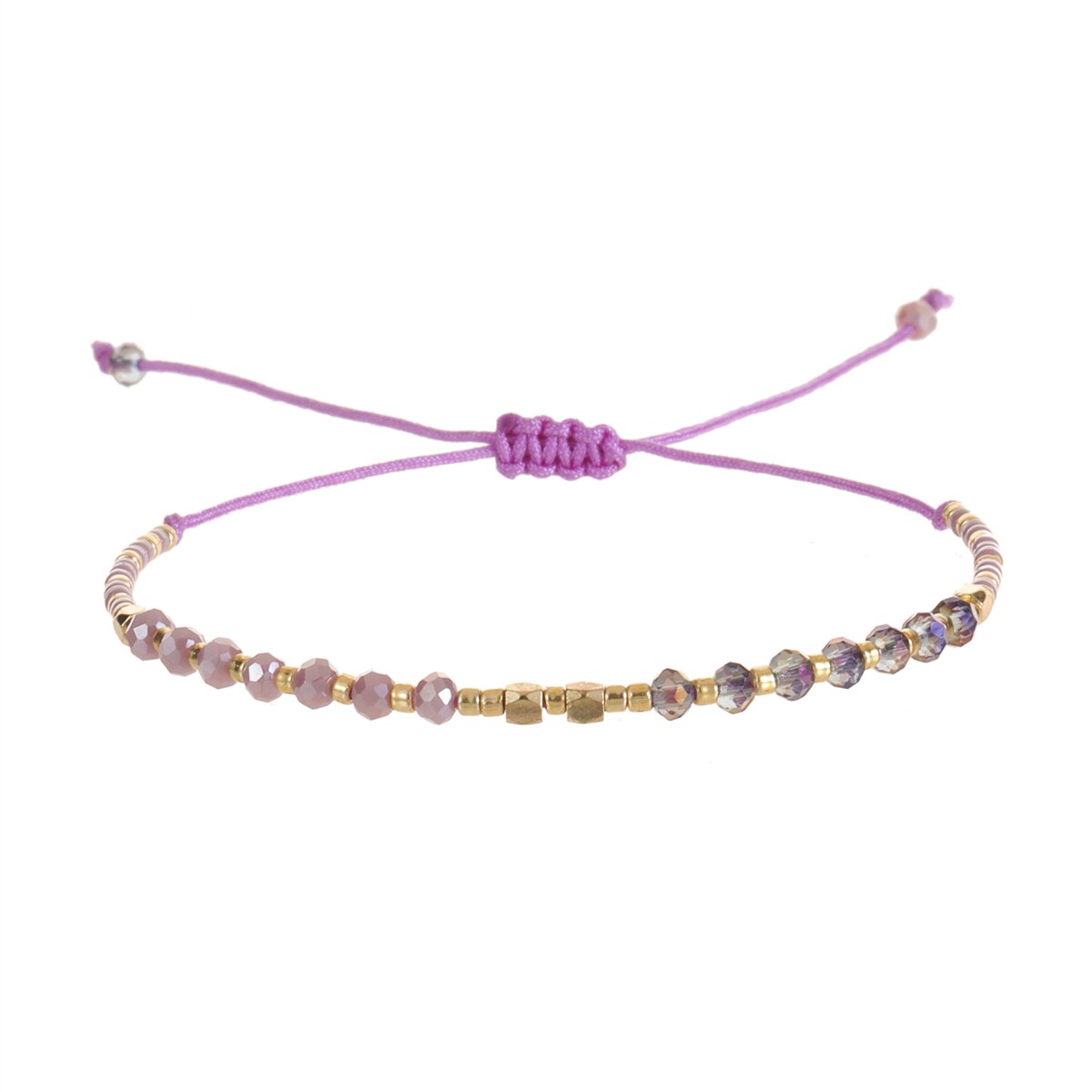 Fashion Glass Crystal Beaded Bracelets for Women Men Bracelet Beads Anklet Wrist Strap Ankle Jewelry Gift