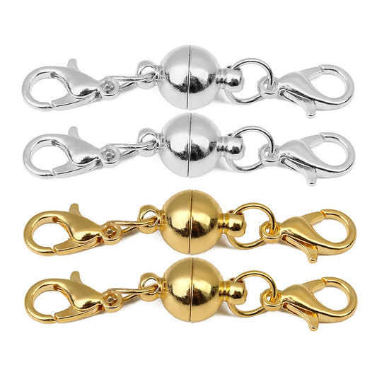 5pcs/lot DIY Jewelry Accessories Copper Color Retaining Ball Magnet Buckle Bracelet Necklace Connection Buckle Mask Connector