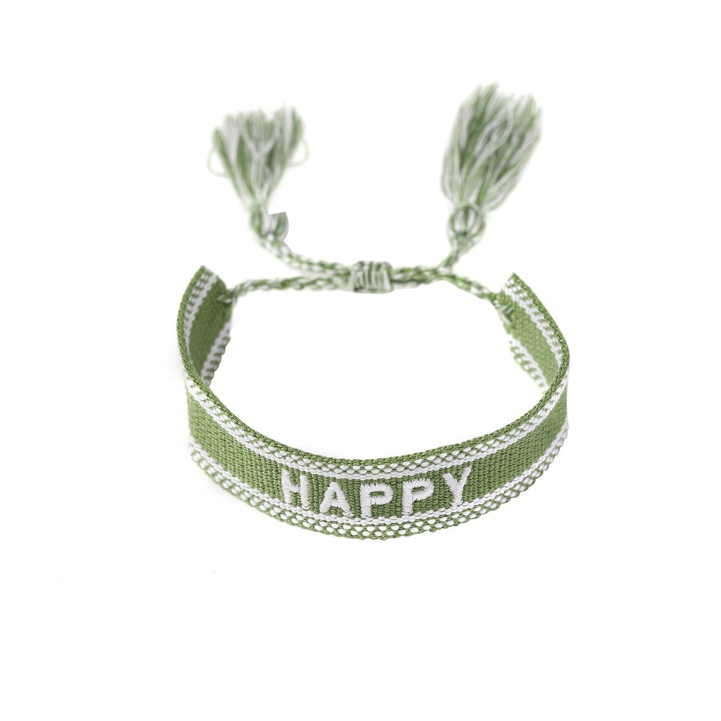 12pcs/lot Pretty Bohemia Wide Braided Bracelet Set Letter 'LOVE HAPPY' Friendship Handmade Embroidery Bracelet for Women Men