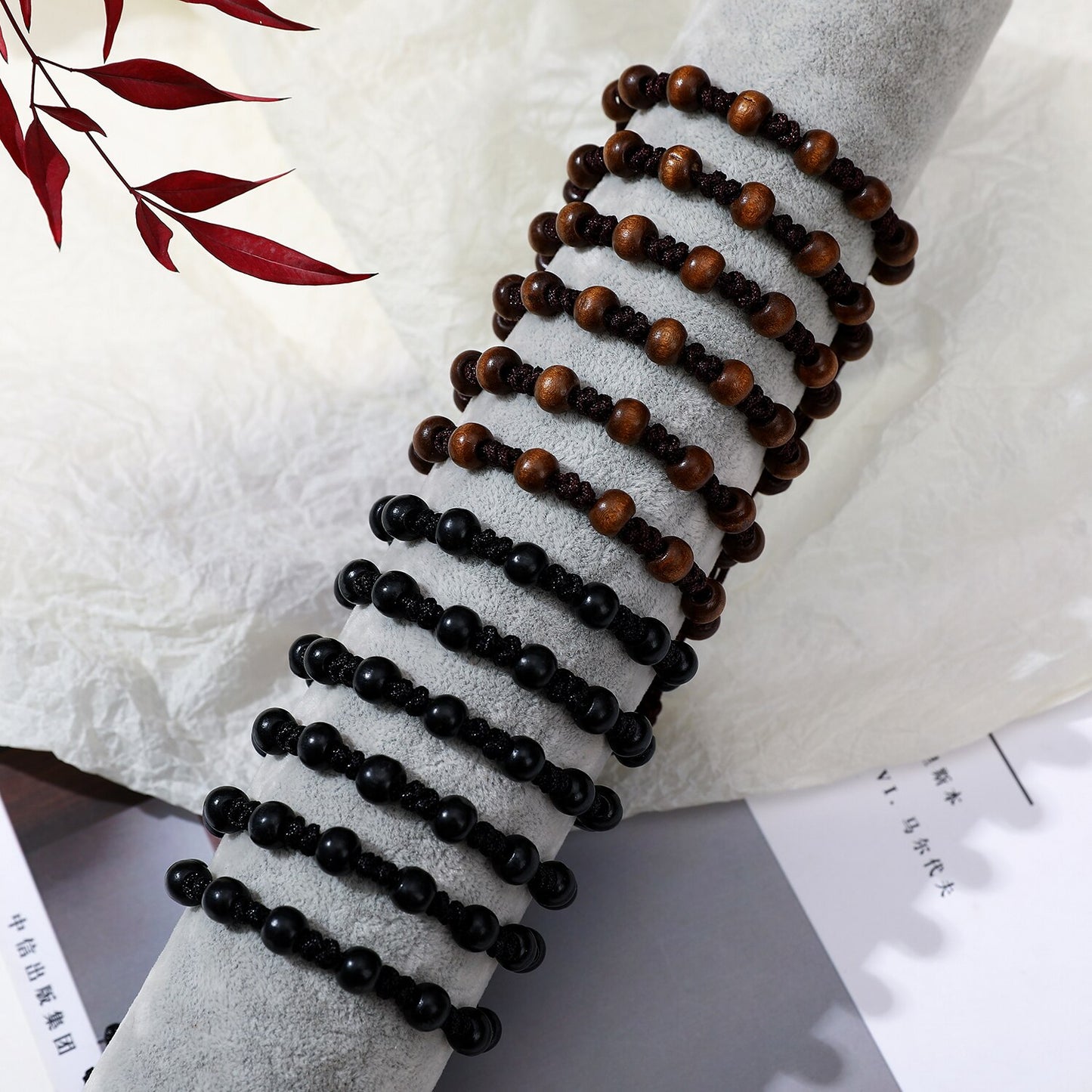 New 12pc/lot Tiger Eye Natural Stone Charms Braided Bracelet Set for Women Men Adjustable Black Rope Chain Wristband Jewelry