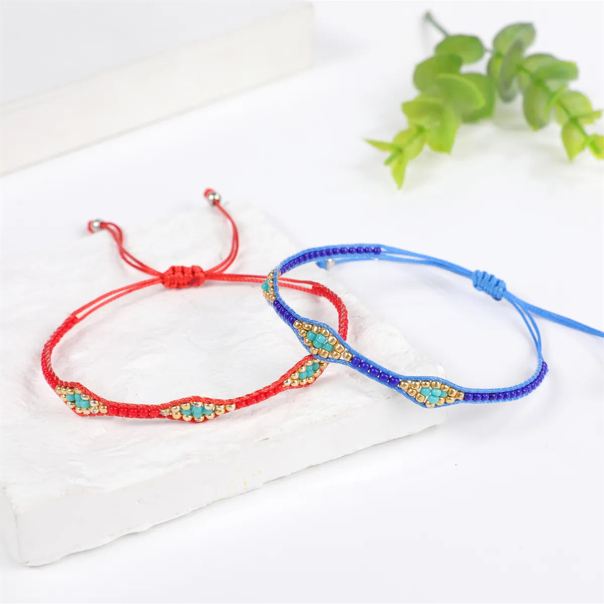 Fashion Seed Beads Bracelet for Women Girls Handmade Braid Adjustable Chain Charm Bracelets&bangle Jewelry