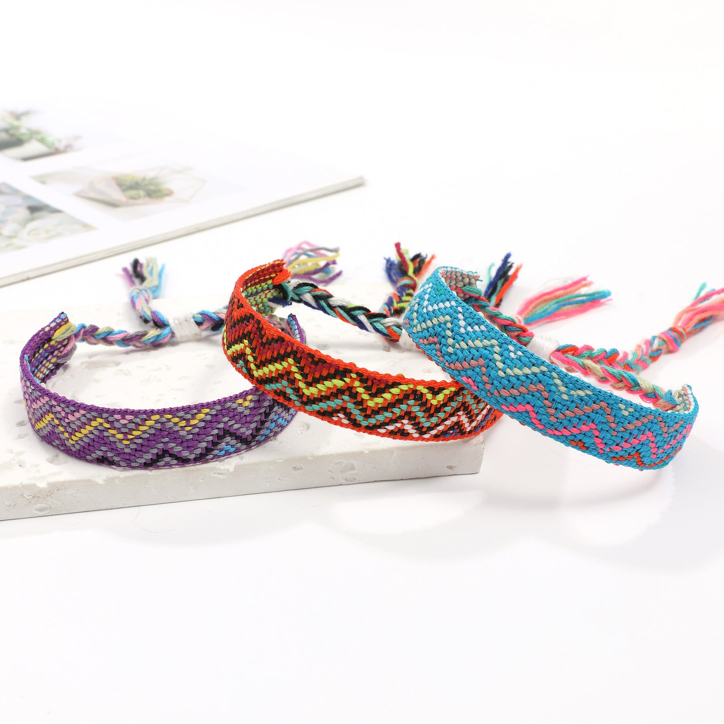 12pcs Nepali Bracelet for Women Girls Adjustable Braided Wave Bracelet Anklet Wristband Cuff Jewelry Gifts