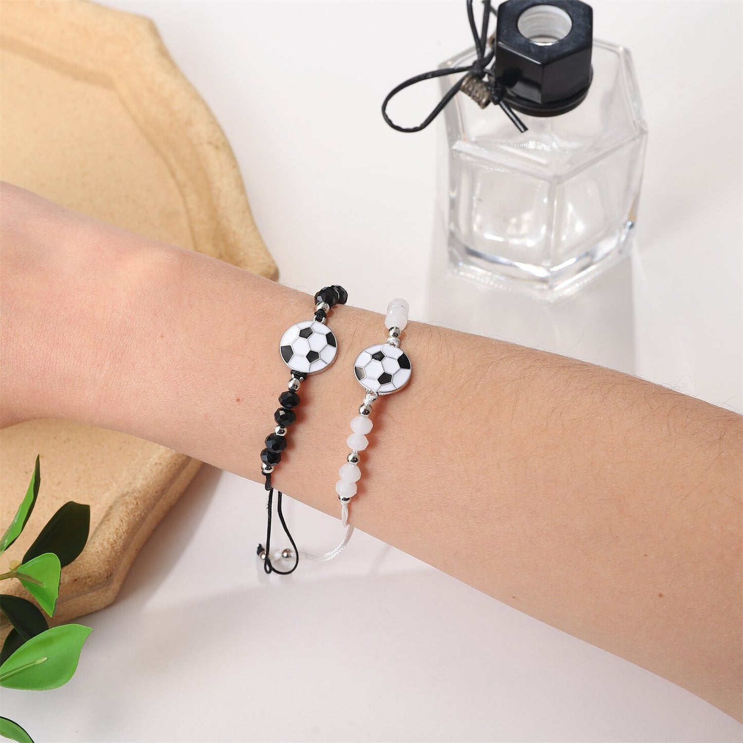 12pcs/lot Fashion Football Sports Bracelets Youth Sports Style Adjustable Braided Rope Chain Cuffs Wristband Jewelry