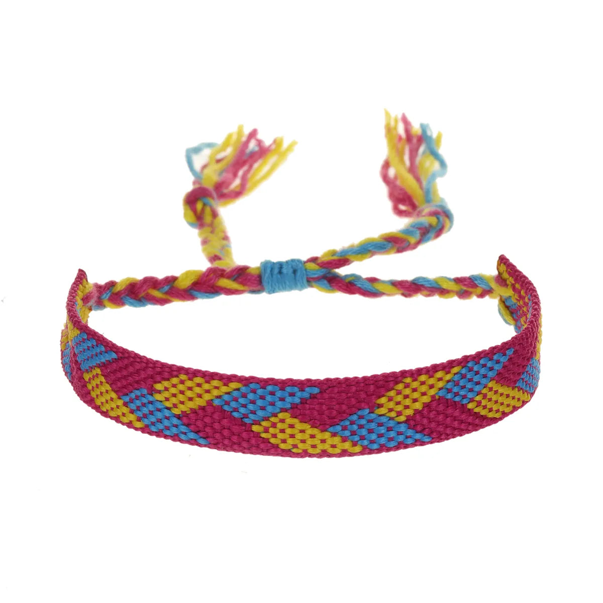 Nepal Woven Friendship Bracelets Adjustable Braided Bracelets Woven String Bracelet with Sliding Knot Closure for Kids Women Men