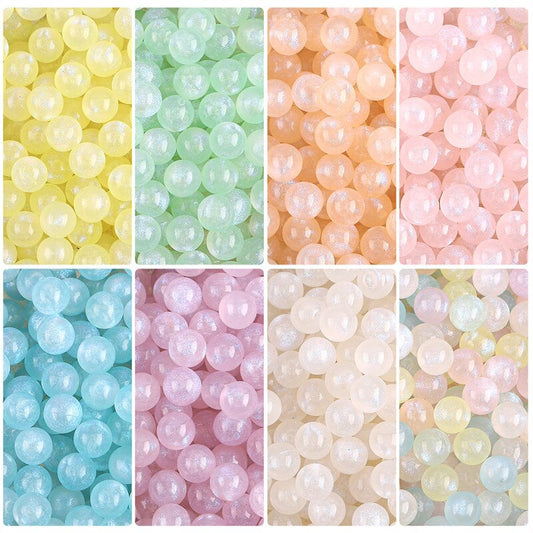66Pcs/lot Acrylic Beads 8MM Beads for Jewelry Making Bracelets DIY Accessories Wholesale Bracelet Anklet Necklace Pendant