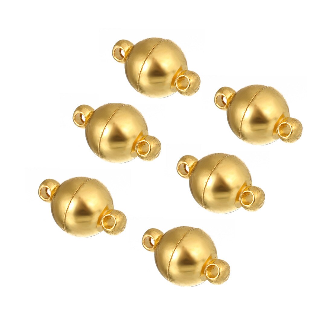 5pcs/lot DIY Jewelry Accessories Copper Color Retaining Ball Magnet Buckle Bracelet Necklace Connection Buckle Mask Connector