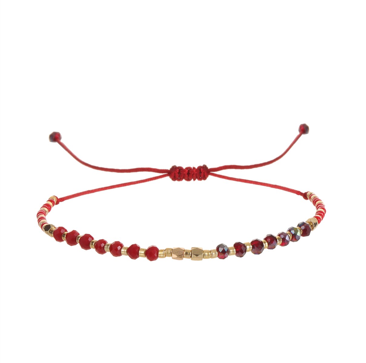 Fashion Glass Crystal Beaded Bracelets for Women Men Bracelet Beads Anklet Wrist Strap Ankle Jewelry Gift