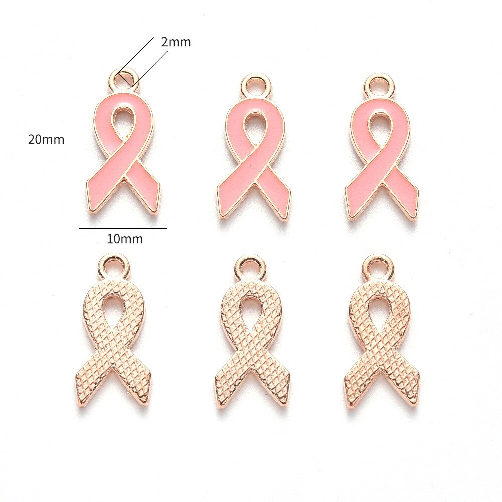 20pcs/lot Alloy Drip Color Ribbon Pendant for Jewelry Making DIY Bracelet Necklace Hair Clip Accessorie